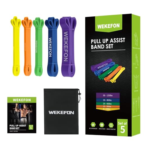 Resistance Bands Set, Pull Up Assist Bands - Stretch Resistance Band - Mobility Band Powerlifting Exercise Bands for Resistance Training, Physical Therapy, Home Workouts