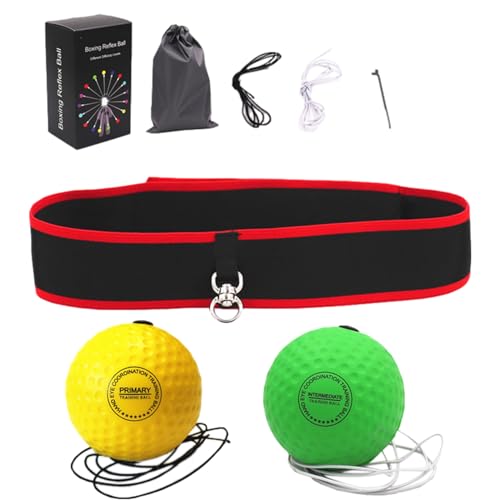 Erice Boxbollen, Boxing Reflex Ball for - React Reflex Balls on String with Headband, boxbollen Original - Improve Hand Eye Coordination, Punching Speed, Fight Reaction, pornographic