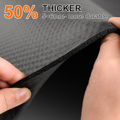 Bike Mat,Treadmill Mat,Compatible for Elliptical,Exercise Bikes, Stationary Cycles,Spin Bike,Under Exercise Bike Trainer Pad for Indoor Stationary Gym Fitness Equipment Hardwood Floor Protector