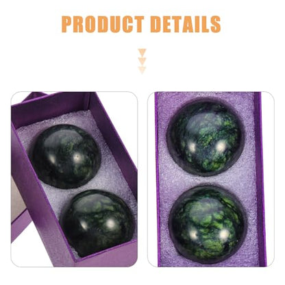 DOITOOL Massage Roller Balls 2pcs Firm Muscle Roller Ball Fitness Tool for Hand and Foot Massage Trigger Point Therapy Myofascial Release Random Color