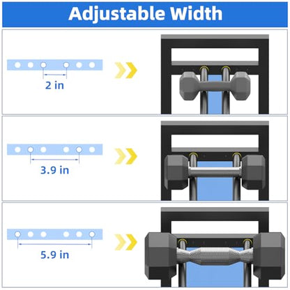4 Tier Dumbbell Rack,Adjustable Weight Rack for Home Gym,Heavy Duty Weight Stand,800LBS Capacity Kettlebells Storage,Workout Equipment Organizer (Rack Only)
