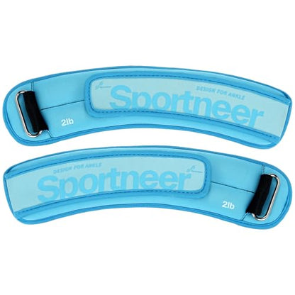 Sportneer Ankle Weights 0.5/1/2/3/5 LBS 1 Pair Wrist Leg Arm Weights for Women Men Kids Child with Adjustable Straps, Strength Weighted for Jogging Running Walking Fitness Gym Workout