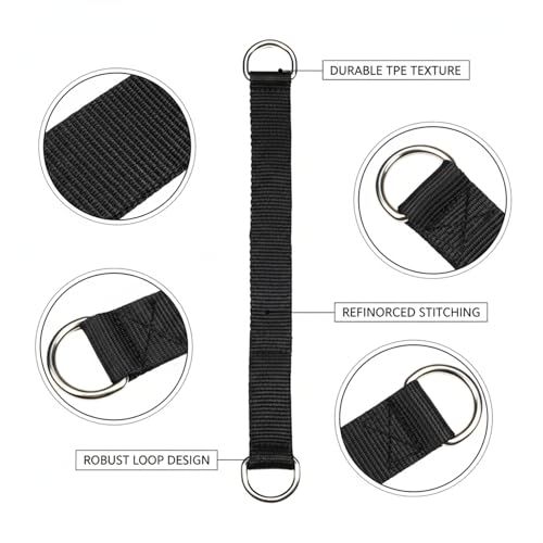 TPE Hanging Strap for Pull-Up Bar, Loop Attachment for Rings and Sandbags, Home Gym Accessory (1 PC)