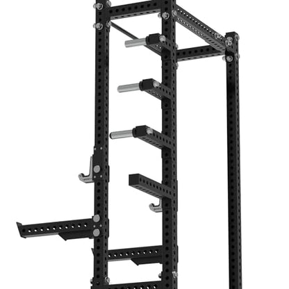 Crossmember Power Rack Connector, Weight Plate Holder Attachment for 3"x3" Squat Rack, Heavy Duty Power Rack Attachment with 1" Hole(40cm)
