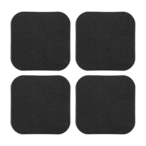 4Pcs Treadmill Mats, Coolrunner High Density Equipment Pads Noise Reduction for Floor Protection, Washing Machine Pads, Anti Vibration Rubber mats for Stationery Bike, Rowing Machine, Home Gym Station
