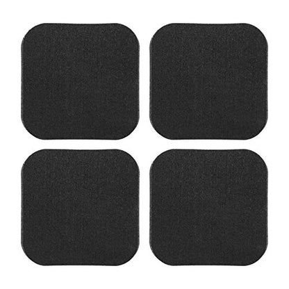 4Pcs Treadmill Mats, Coolrunner High Density Equipment Pads Noise Reduction for Floor Protection, Washing Machine Pads, Anti Vibration Rubber mats for Stationery Bike, Rowing Machine, Home Gym Station