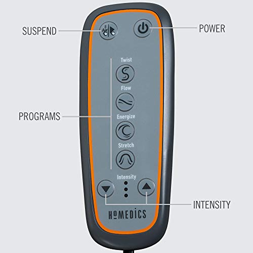 Homedics Yoga Fitness Back and Lumbar Stretching Mat with Air Compression and 3 Levels of Intensisty, Silver - style: Standard