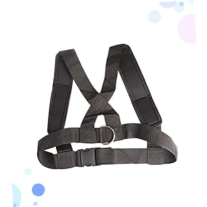 HANABASS Adjustable Sled Harness with Heavy Duty Hooks Resistance Band Tool for Speed and Endurance Training Durable Fitness Equipment for Core Strength Posterior Chain Development