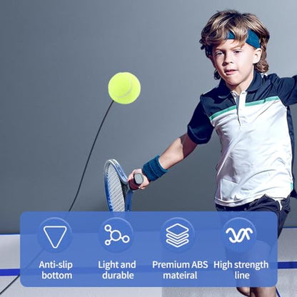 Tennis Trainer Rebound Ball with 3 String Balls,Tennis Practice Device,Portable Tennis Training Tool Suitable for Beginners Sport Exercise
