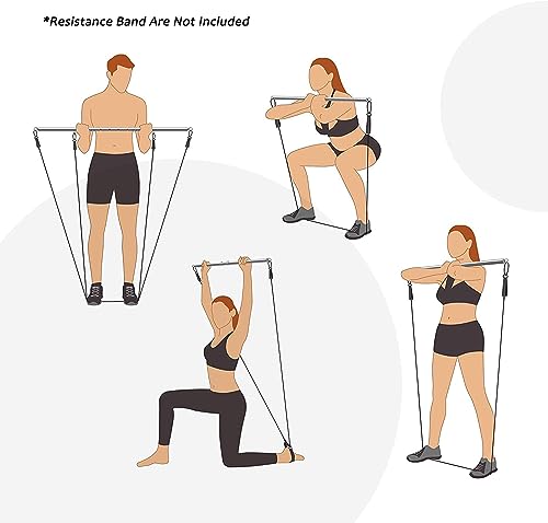 Adjustable 2 PCS 3 in 1 Spreader Bar Adjustable Straps Sports Aid Training Fitness Kit Workout Bar with Fur Flocking Storage Bag - style: Black