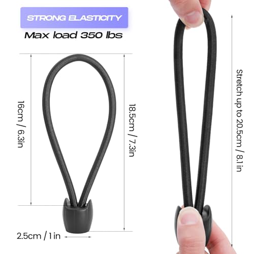 Fitness Trampoline Elastic Rope 8mm Thick Replacement Bungee Cords for Trampoline Heavy Duty Bungee Rope with Pull Tool Trampoline Parts