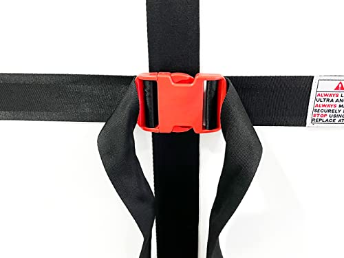 Bodylastics Upgraded Resistance Band Ultra Anchor Attachment -Heavy Duty Door Anchor for Exercise Bands -Strong Nylon Webbing, Neoprene Padding, D-Rings -Door Anchor System for Workout Bands w/Handles