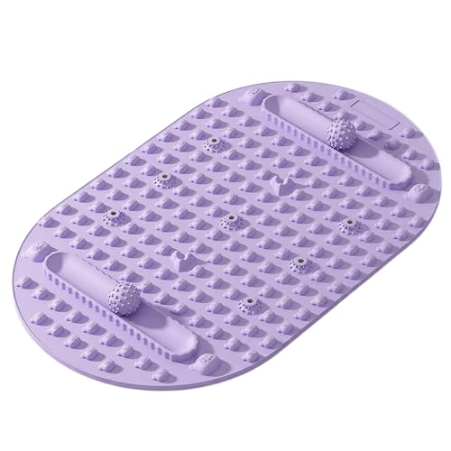 Acupressure Mat for Feet Massage, 29.92" Long Soft Silicone Reflexology Foot Massager with Dual Solid Fascia Balls, Deep Tissue Trigger Point Mat for Stress Relief, Sleep Aid & Fat Burning