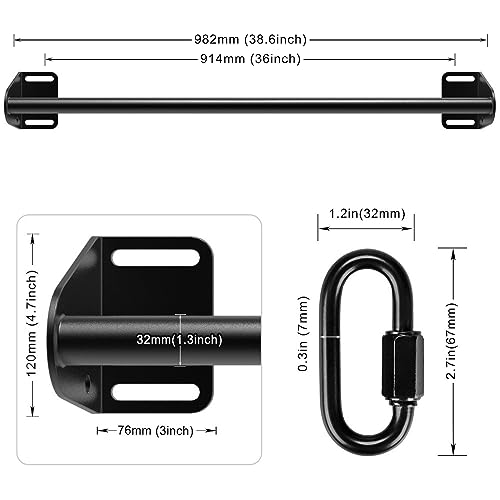 SELEWARE Pull Up Ball Grip & Wall Mounted Pull Up Bar, Heavy Duty Home Gym Equipment for Strength Training, Rock Climbing, Chin Ups, Black