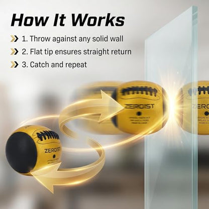 PassCatch Training Football for Youth&Kids(Ages 5-14),Fatherless Bounce Back Size 7 Football Practice Equipment,Solo Passing Catching Training Hand-Eye Coordination (Deflated)