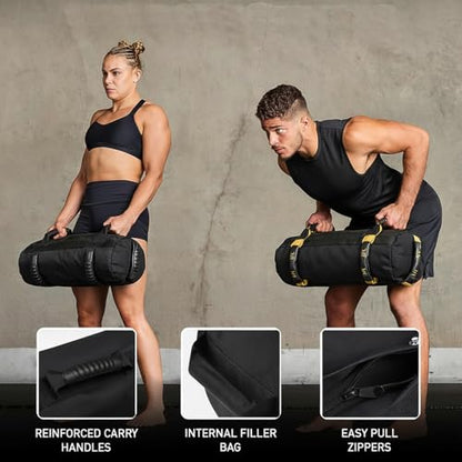 Fitness Sandbag with Handles, Adjustable Weight Training Bag