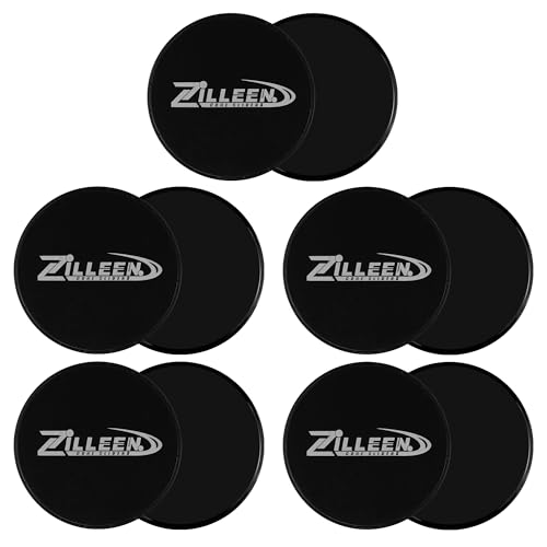 ZILLEEN Exercise Core Sliders for Working Out Workout Pilates Sliders Disc - color: Blue