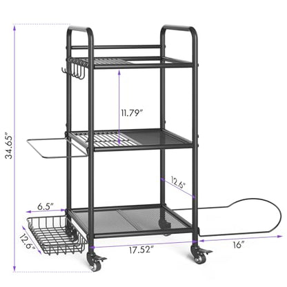 Home Gym Storage Rack Exercise Equipment Storage Organizer for Yoga Mat Dumbbells Kettlebells Foam Roller Yoga Strap & Resistance Bands, Ideal Yoga Mat Holder & Workout Equipment Organizer