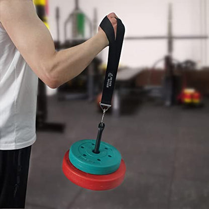 Arm Wrestling Training Strap Belt Hand Grip Arm Finger Forearm Exerciser Strengthener for Cable Machine and Free Weight - color: only strap ( not include loading pin )