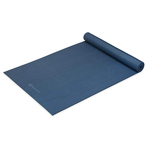 Gaiam Yoga Mat - Premium Solid Thick Non Slip Exercise & Fitness Mat for All Types of Yoga, Pilates & Floor Workouts - color: Indigo Ink