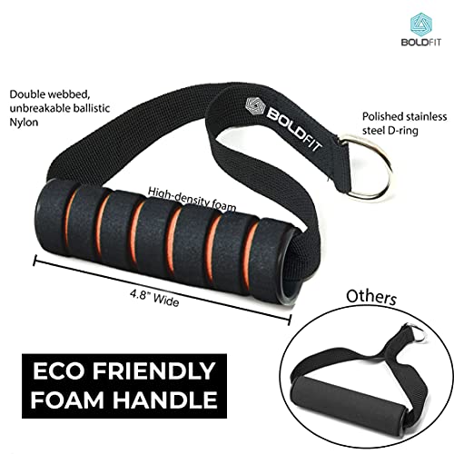 Boldfit Resistance Tube Set with Foam Handles, Suitable in Home & Gym Workout for Men & Women