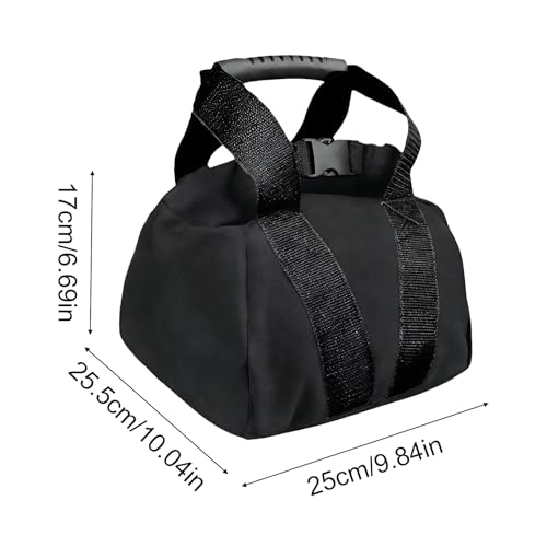 Adjustable Weight Sandbag, 0–35 Lbs Kettlebell Training Equipment, Portable Workout Bag with Handle for Fitness Strength Training Bodybuilding Yoga and Home Gym Exercise