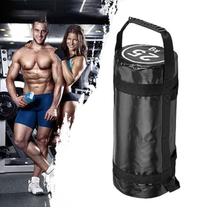 1 Set Fitness Workout sandbag Fitness sandbag Load sandbag Dynamic Load Exercises Sand Bag - color: Black, size: 60X23X23CM