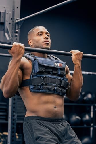 miR Air Flow Weighted Vest with Zipper Option 20lbs - 60lbs Solid Iron Weights Machine Washable. Workout Vest for Men and Women - size: 50lbs, style: Standard