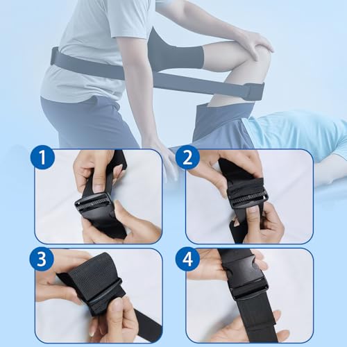 Mobilization Belt with Adjustable Thick Cushioning Pad Extremity Mobilization Belt Stretch Straps for Physical Therapy Designed for Physical Therapist Ideal for Rehab Stretching Manual Traction