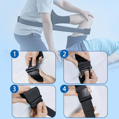 Mobilization Belt with Adjustable Thick Cushioning Pad Extremity Mobilization Belt Stretch Straps for Physical Therapy Designed for Physical Therapist Ideal for Rehab Stretching Manual Traction