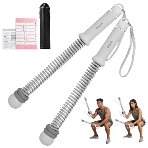 Cordless Battle Rope, Adjustable Weights Ropeless Battle Ropes for Home Gym, Portable Silent Battle Rope Sticks with Storage Bag & Training Poster, Perfect for HIIT & Strength Training (Gray) - color: Gray