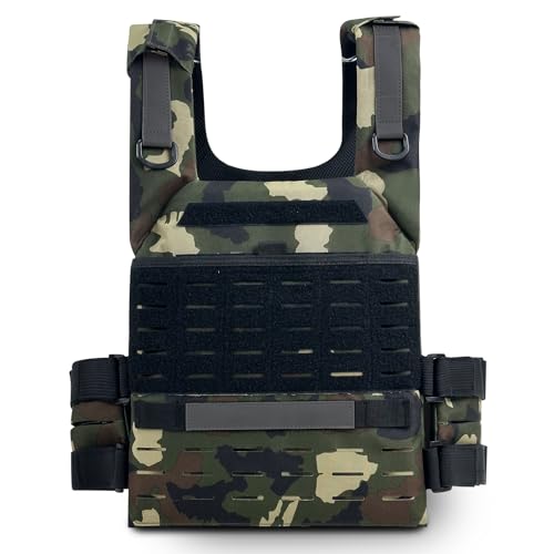 TPAID Tactical Weighted Vest 20LB, Adjustable Running Vest with Molle System