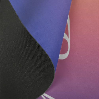 Custom Name Yoga Mat,Personalized Travel Yoga Exercise Mat,Non Slip,Perfect for Kids & Adults,Gradient Color D Series - color: Style 15