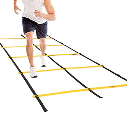 Agility Ladder Double Row Agility Ladder, Adjustable Training Equipment, Football Flexibility Training Jumping Ladder, for Personal Train(Size:3M)