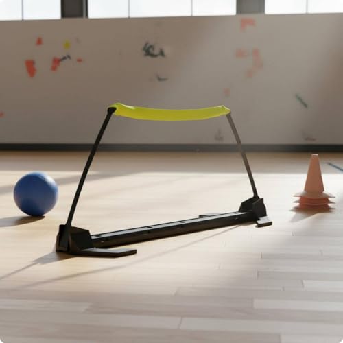 predolo Adjustable Agility Hurdle PVC Bar Jump Set Easy to Assemble for Kids