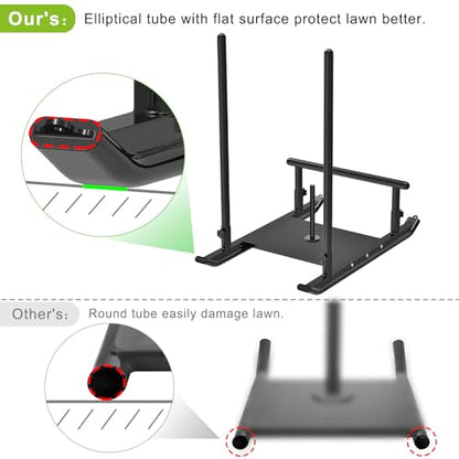 Kipika Weight Sled, Workout Sled, Fitness Strength Training Sled, Speed Training Sled for Athletic Exercise, Speed Improvement, Easily Through Obstacles, Suitable for 1" & 2" Weight Plate - color: G- Black