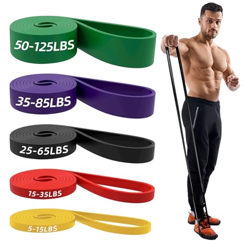 Resistance Bands,Long Exercise Bands for Men & Women Home Gym - Premium Training Bands Perfect for Pull Ups, Stretching and Full-Body Workouts