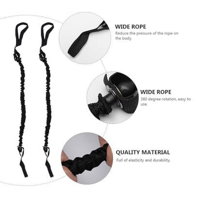 Abdominal Wheel Elastic Rope - Resistance Bands for Core Strength Training Multi-Functional Ab Roller with Cloth Cover for Home and Gym Use