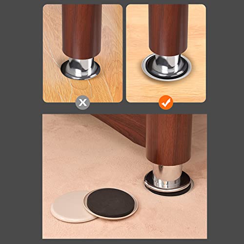 8PCS Furniture Sliders for Carpet, Reusable Furniture Sliders for Hardwood Floors and Carpet Effortless Moving Surface Protection (3.5 inches)
