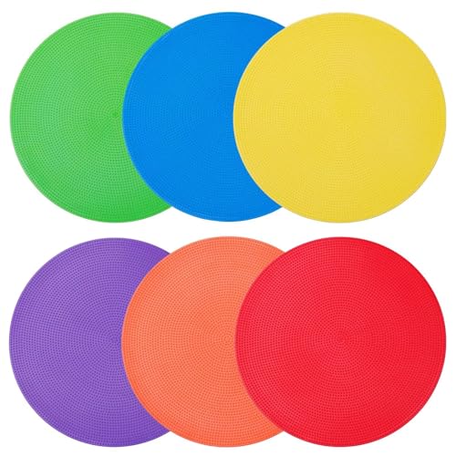 Poly Spots Spot Markers 4.72 Inch & 9 Inch Non Slip Floor Dots - style: 9inch 6pcs