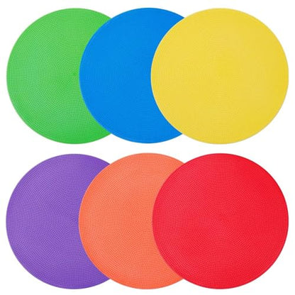 Poly Spots Spot Markers 4.72 Inch & 9 Inch Non Slip Floor Dots - style: 9inch 6pcs