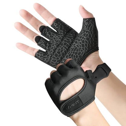 Minimal Weight Lifting Gloves,Short Micro Workout Gloves Grip Pads with Full Palm Protection & Extra Grip for Men Women Weightlifting,Gym,Exercise Training