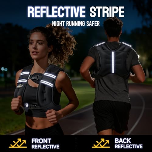 Weighted Vest for Women, Comfort-Fit with Adjustable Straps & Phone Bag, 6/8/12/16/20/25/30LB Womens Weighted Vest for Faster Weight Loss, Walking Strength Training Running