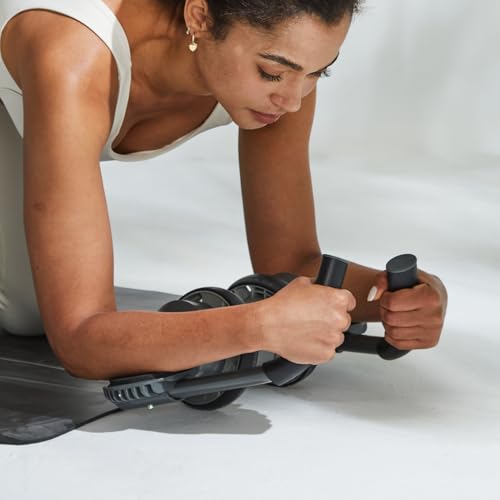 Fitness Ab Roller Wheel with Elbow Support Abdominal Trainer Roller Workout Equipment for Core Strength Training for Men and Women