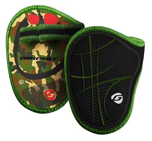 Gripad RX Lifting Grips | The Most Durable Grip Pads Yet | The Alternative to Weight Lifting Gloves, Gym Workouts, WOD, Weightlifting | Neoprene Hand Grips | Flexible Rubber Palm - color: Camouflage