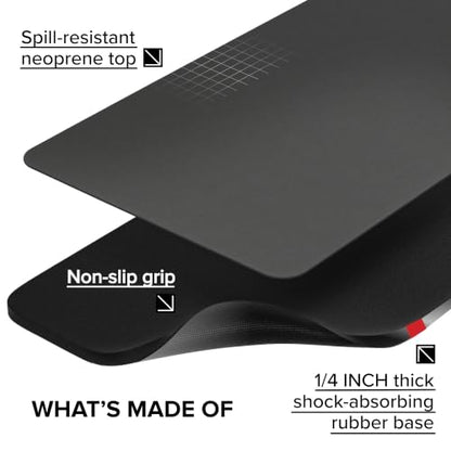 Falko Tactical Gun Cleaning Mat, Gun Mat for Handgun, Rifle and Shotgun - color: Black, size: 36x12