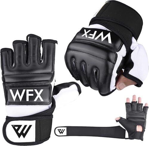 WFX Punch Bag Boxing Gloves Karate Mitts MMA Body Combat Taekwondo Training Martial Art Fighting Grappling Muay Thai TKD MMA Synthetic - size: Medium