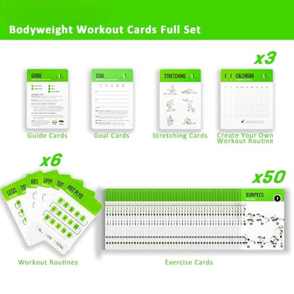 Half Balance Ball Workout Cards, 62 Exercises Cards Deck Large Size 5" x 3.5" Fitness Cards for Women & Men, Beginner Fitness Guide to Training Exercises at Home or Gym