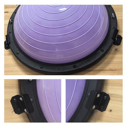 Adjustable Wall Mount Exercise Balance Ball Storage Bracket Yoga Ball Holder | Half Exercise Ball Rack for Strength Fitness Ball Trainer Organizer Holder for Home Gym Studios Workouts
