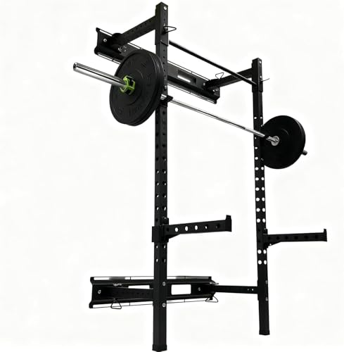 Fitvids Power Rack Squat Stand, 1000 Pound Capacity 3“ x 3” for Home & Garage Gym with J-Hooks, Multiple Styles